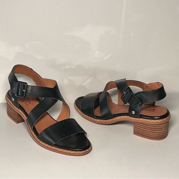PIKOLINOS Blanes Leather Heeled Sandals - Picture 3 of 8